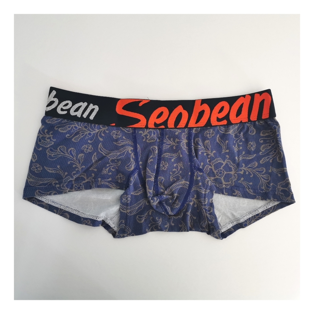 Men's Cotton/Spandex Printed Underwear Wide Band…